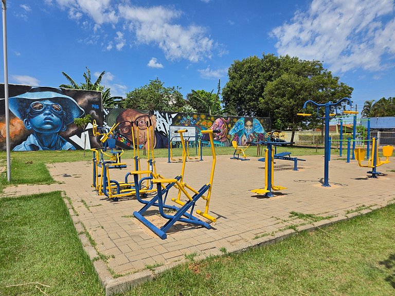 Casa completa 13 mim Paraguai | Ar e churrasqueira