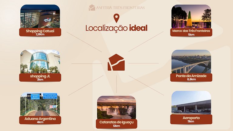 Lazer completo | 5 pax Próx Centro e Av. Cataratas